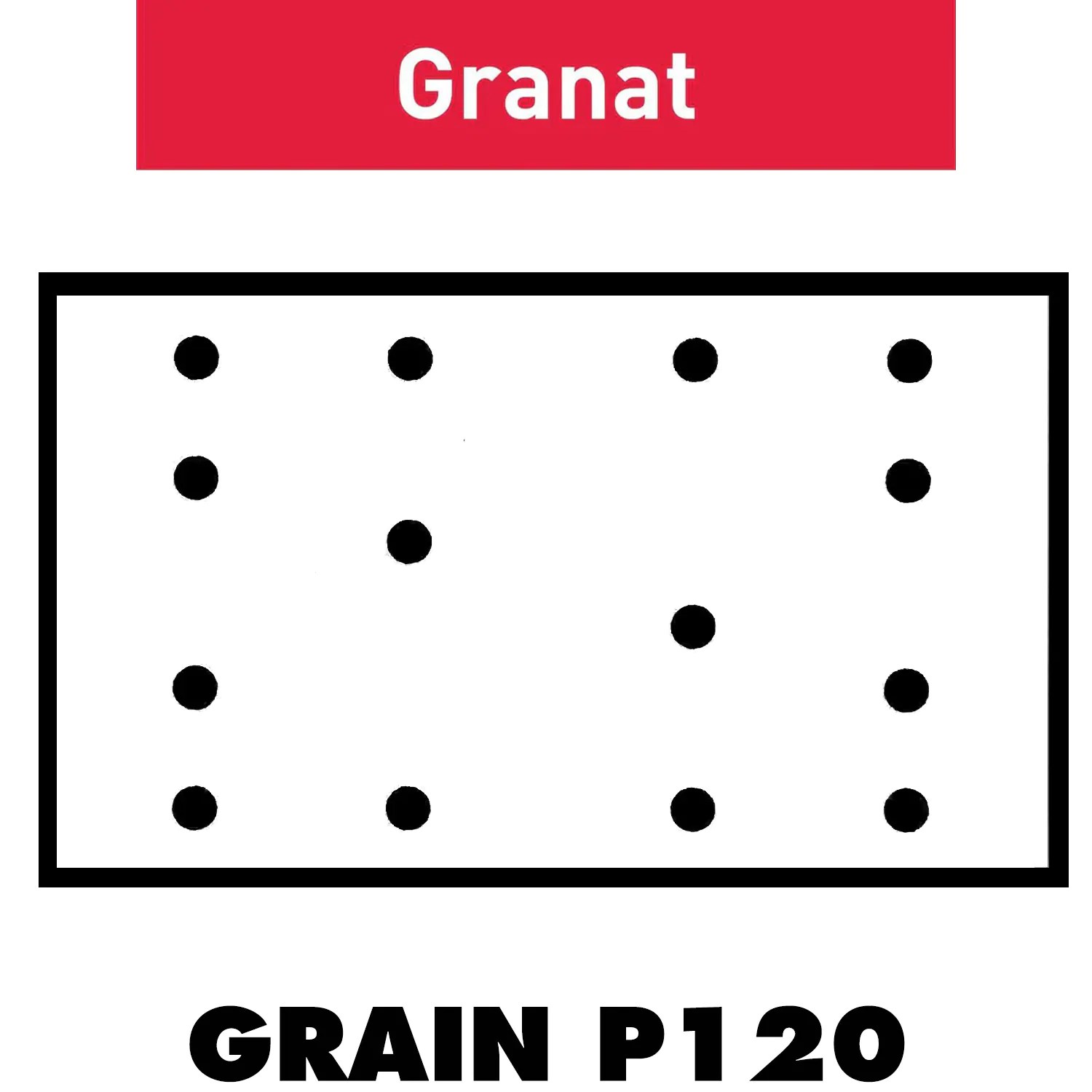 Festool 497120 80mm x 133mm Granat 120G Sanding Discs STF 80x133 P120 GR/100