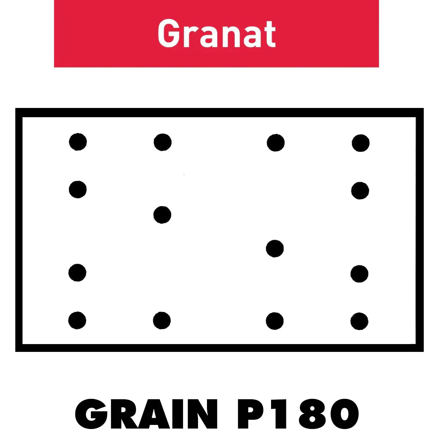 Festool 497122 80mm x 133mm Granat 180G Sanding Discs STF 80x133 P180 GR/100