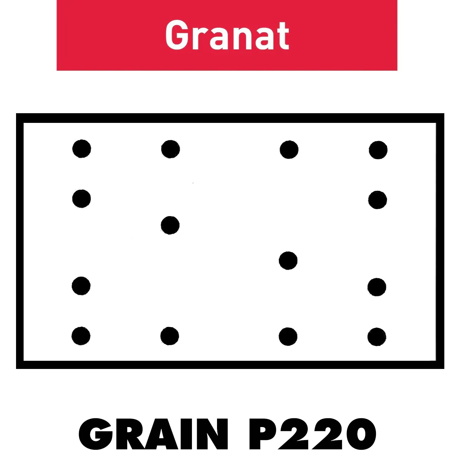 Festool 497123 80mm x 133mm Granat 220G Sanding Discs STF 80x133 P220 GR/100