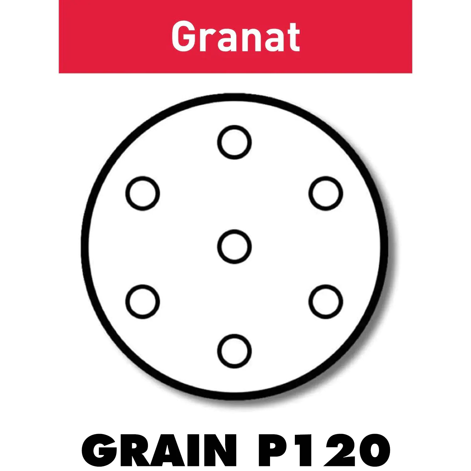 Festool 497367 3-1/2″ x 6 Hole Granat 120G Sanding Discs STF D90/6 P120 GR/100