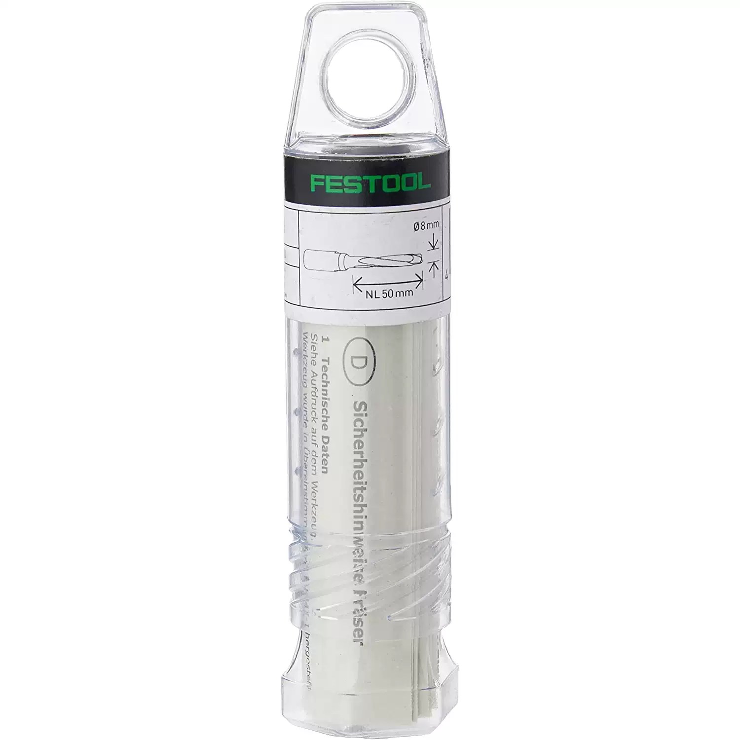 Festool 497868 5/16" (8 mm) Milling Cutter D 8-NL 50 HW-DF 700