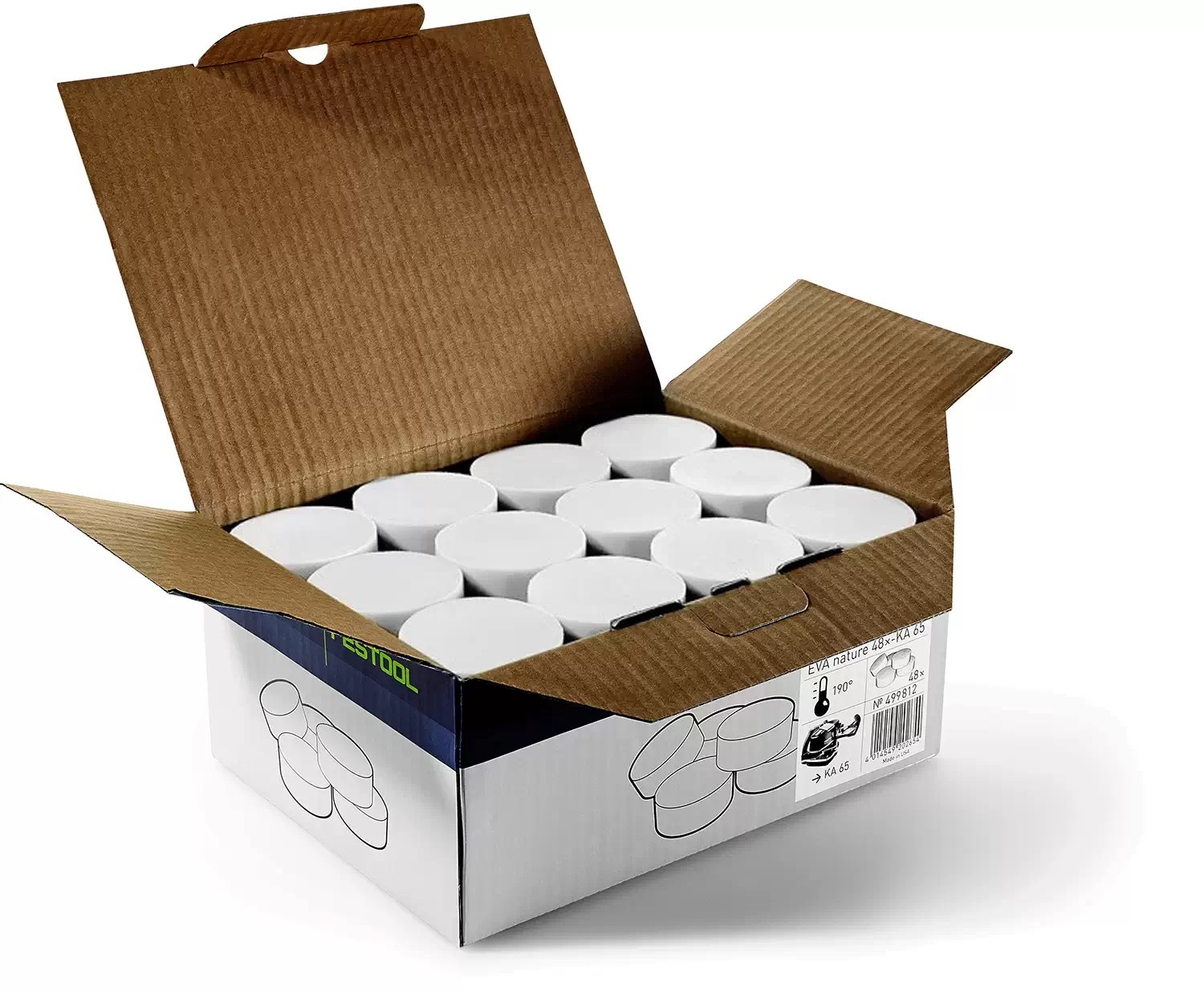 Festool 499813 White EVA Edge Banding Adhesive EVA wht 48x-KA 65
