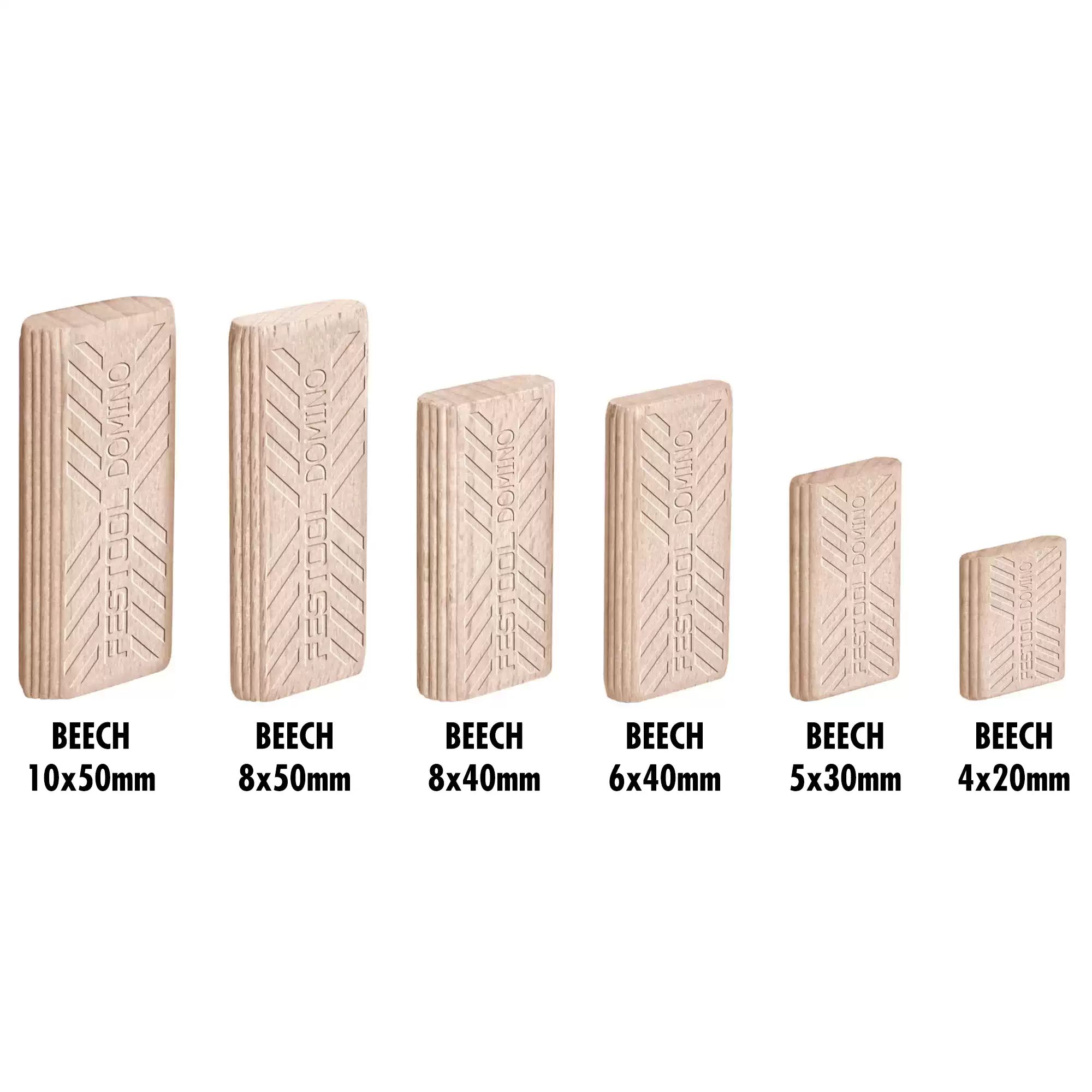 Festool 493299 Beech DOMINO Tenons D 8×50/600 BU | Adam's