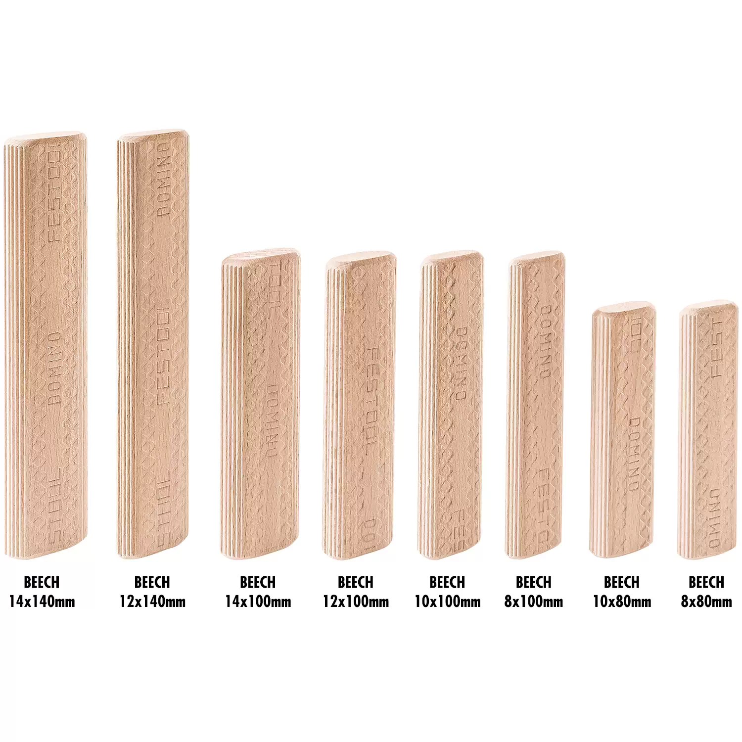 Festool Beech DOMINO Tenons Family for DF 700