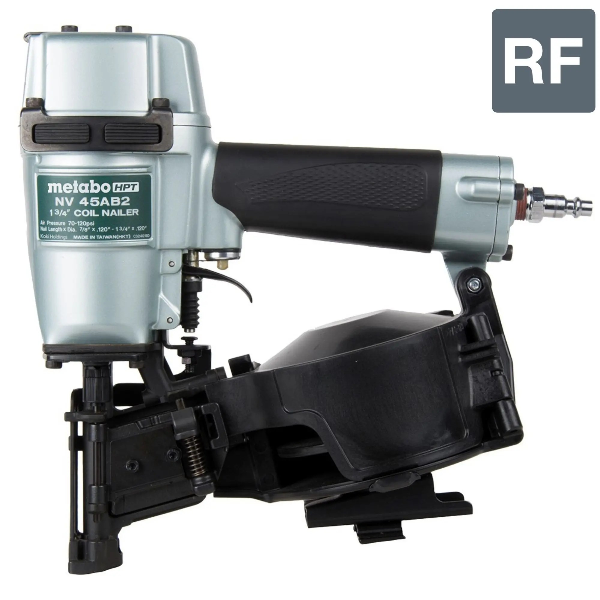 Metabo HPT NV45AB2M 1-3/4" Pneumatic Coil Roofing Nailer