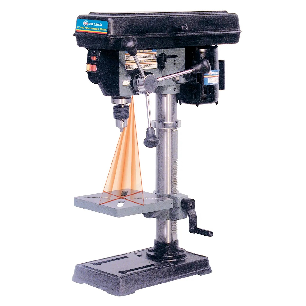 KING CANADA KC-110N 10" Bench Top Drill Press with Laser Guide System