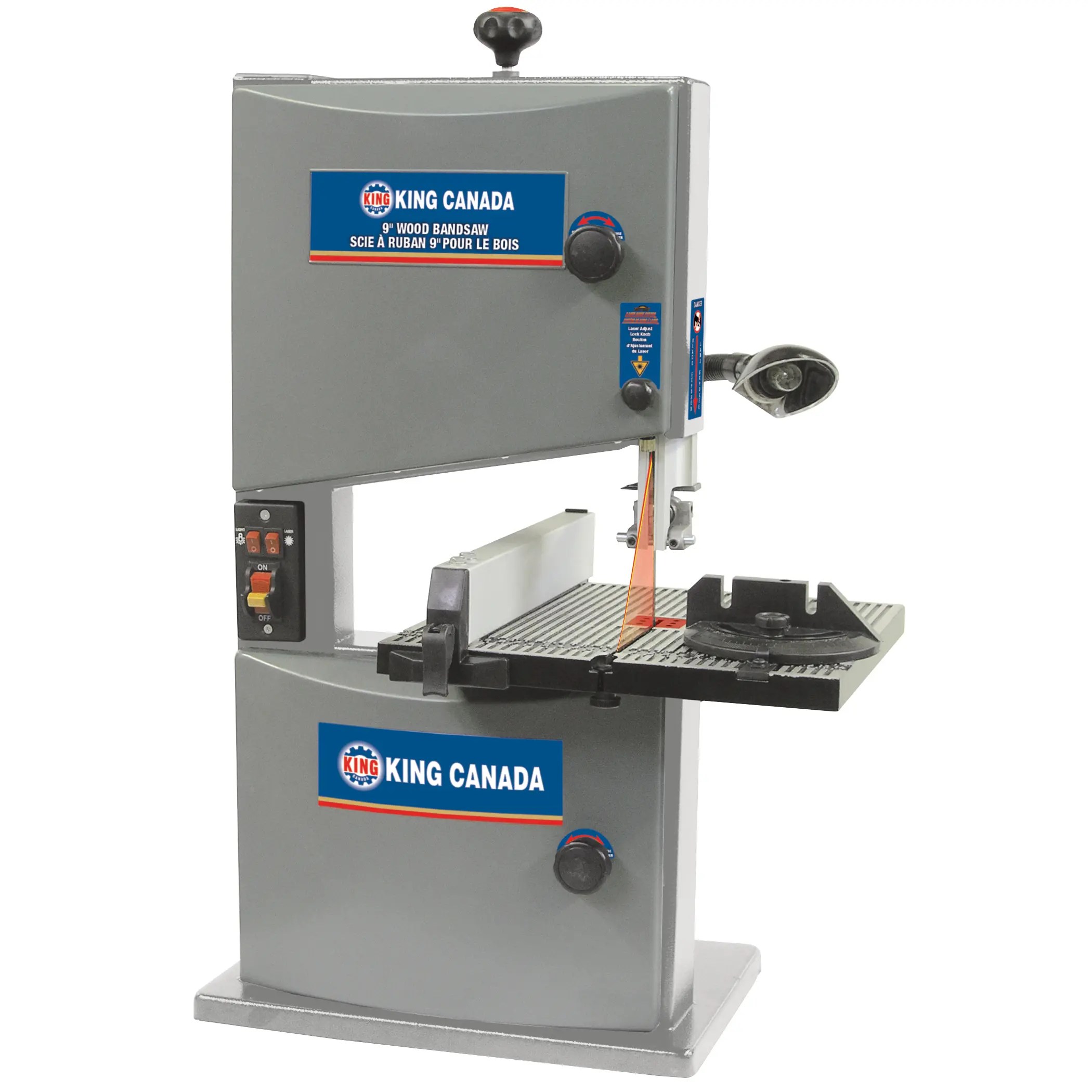 KING CANADA KC-902C 9" Bench Top Wood Bandsaw with Laser