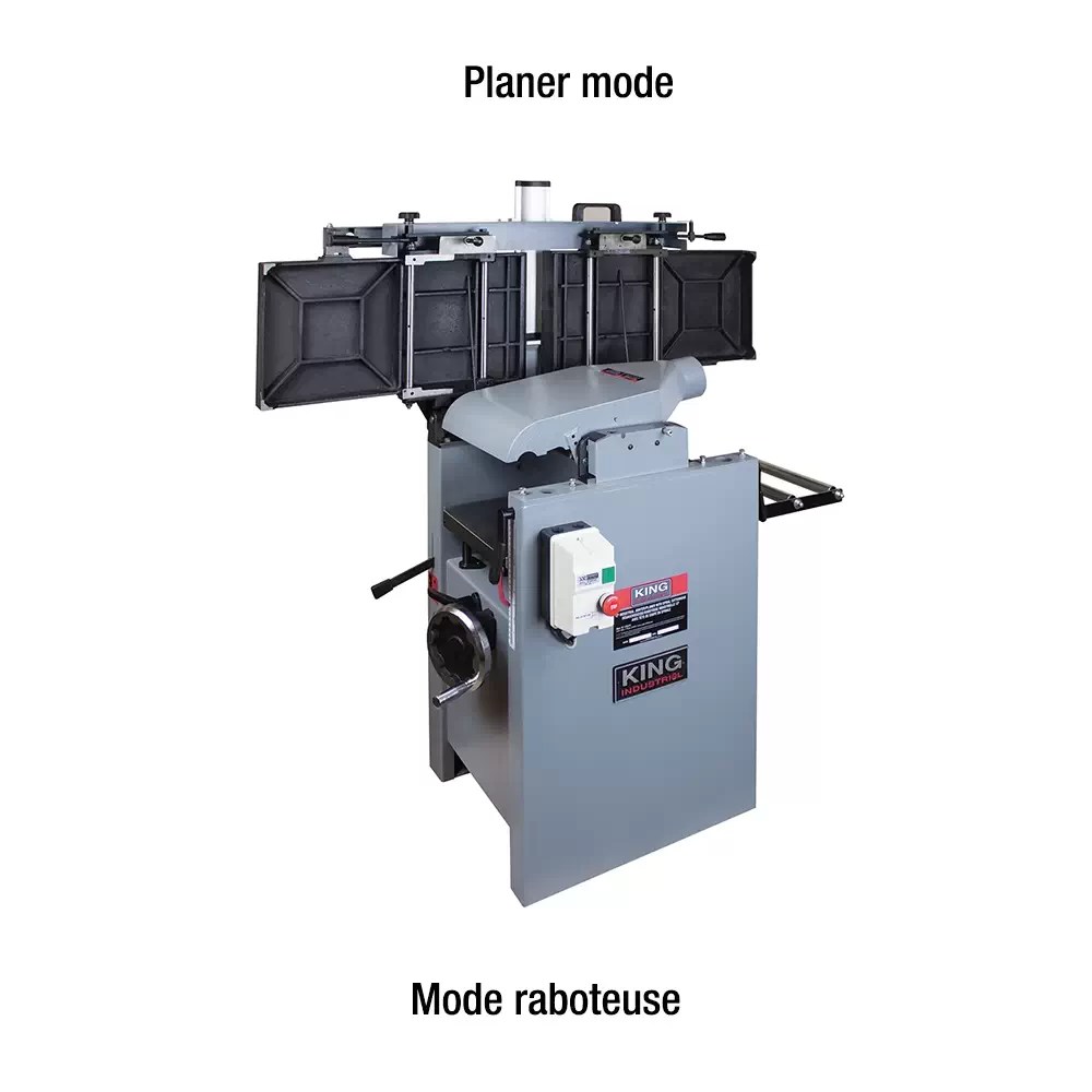 King Industrial KC-12HJPC Configured as a Planer