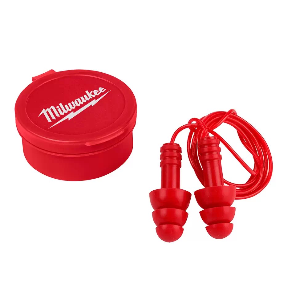 Milwaukee 48-73-3151 Reusable Corded Earplugs - 3 Pack