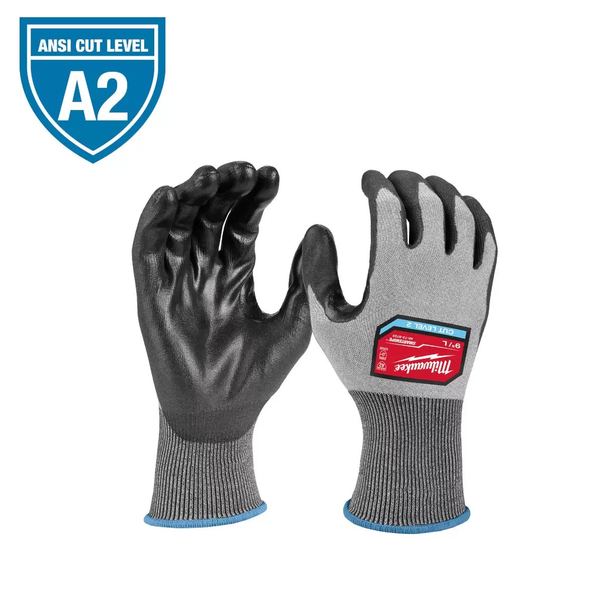 Milwaukee 48-73-8721 Cut Level 2 High Dexterity Polyurethane Dipped Gloves - M