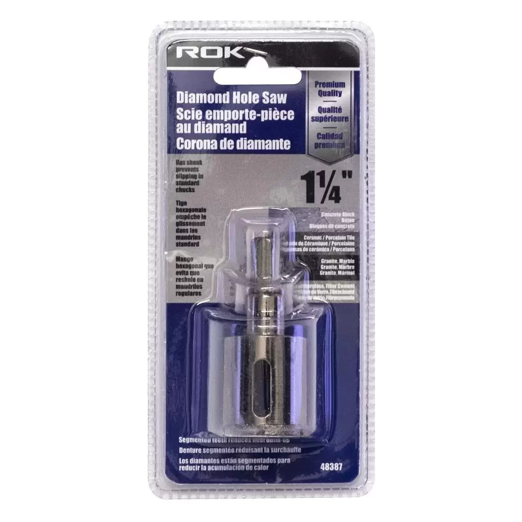 ROK 48387 1-1/4" Premium Diamond Hole Saw