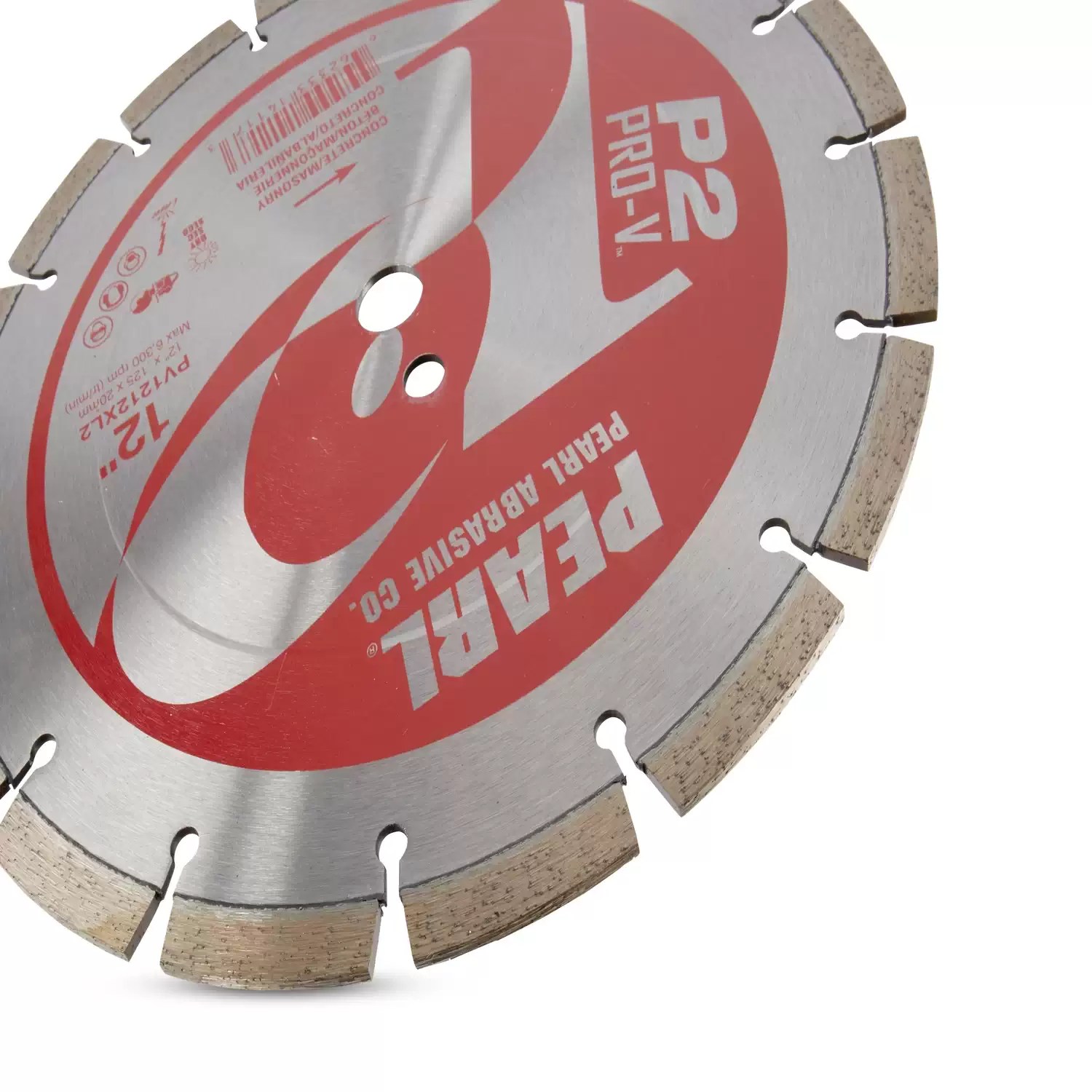Pearl PV1212XL2 12" x .125 P2 Pro-V  Segmented Diamond Blade for Concrete & Masonry 20mm