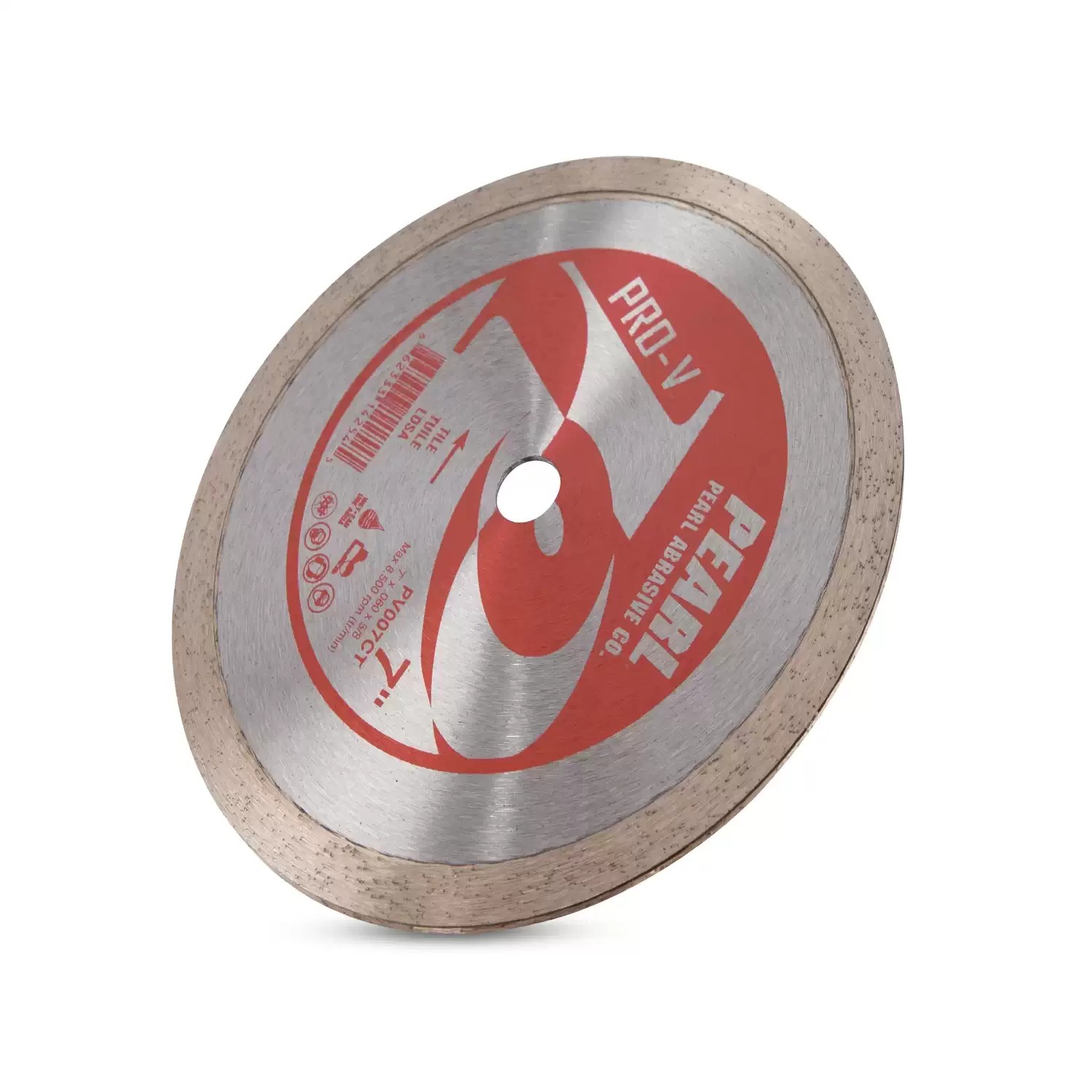 Pearl PV007CT 7" x .060 P2 Pro-V Continuous Rim Diamond Blade for Tile 5/8″
