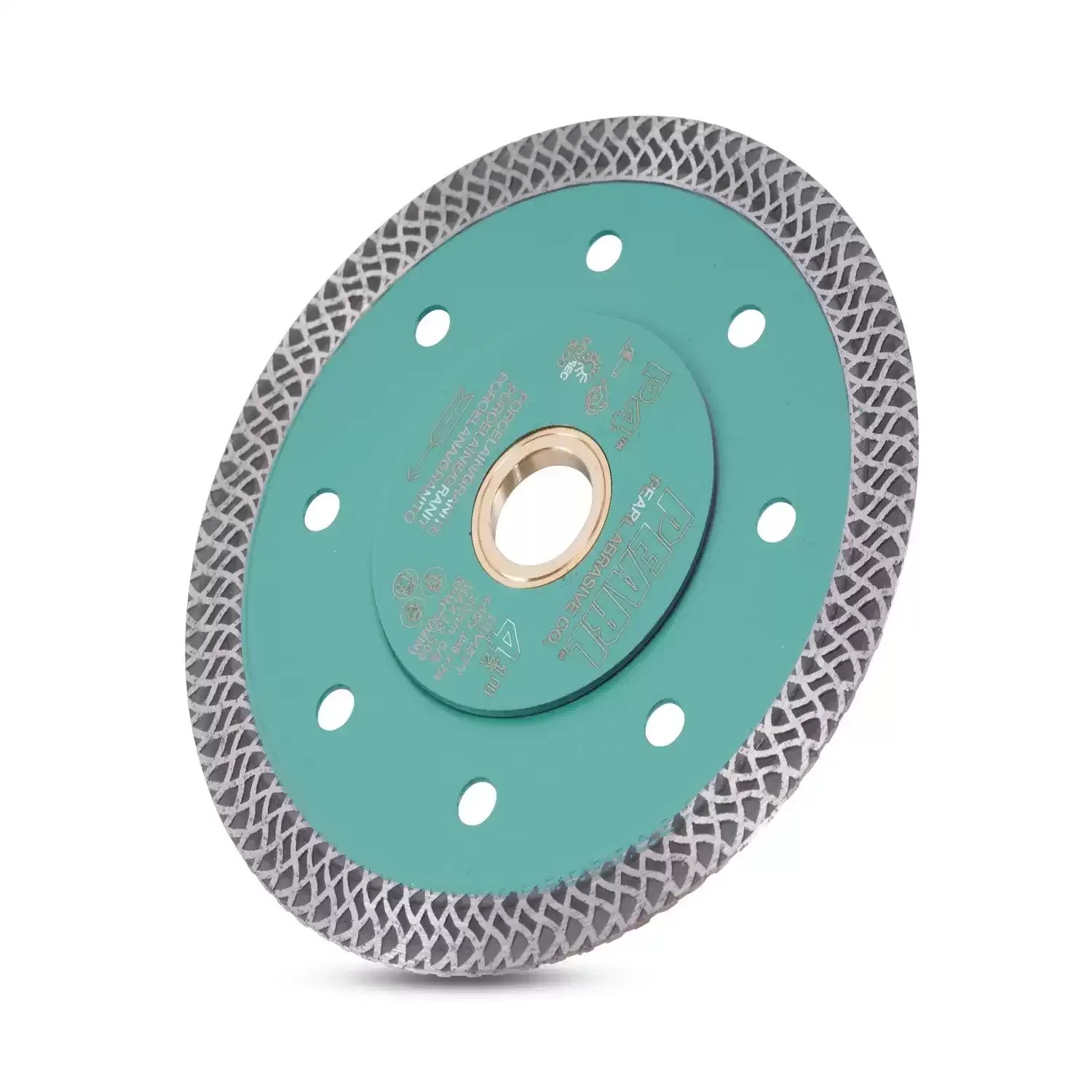 Pearl DIA45TT 4-1/2" P4 Thin Mesh Turbo Diamond Blade for Porcelain 5/8"-20mm-7/8"