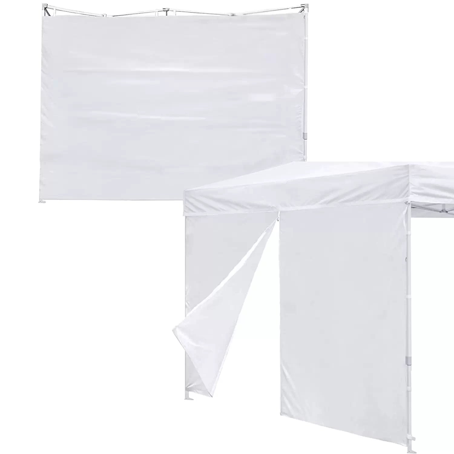 Western Rugged 31886 2PC Pop Up Tent Side Walls, 1 Solid, 1 Zipper