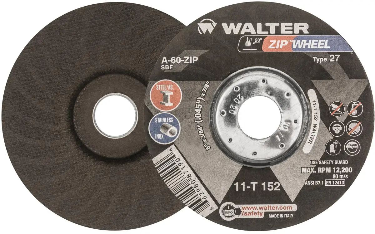 Walter Surface Technologies 11T152 CUT-OFF WHEEL 5&quot; X 3/64  TYPE 27