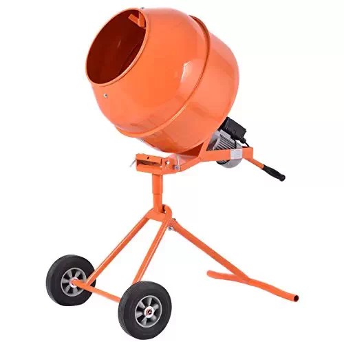 AJ Wholesale CHIM0140 5 cuft 1/2HP Portable Cement Mixer