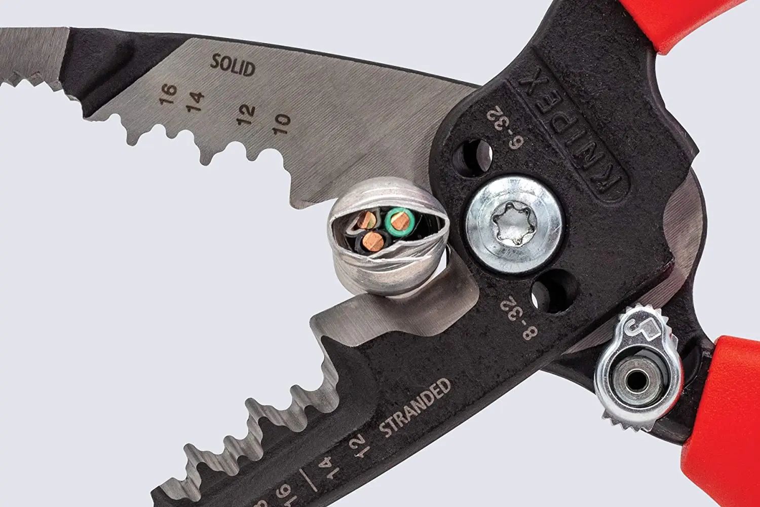 KNIPEX 13 72 8 SBA 8″ Forged Wire Stripper 20-10 AWG