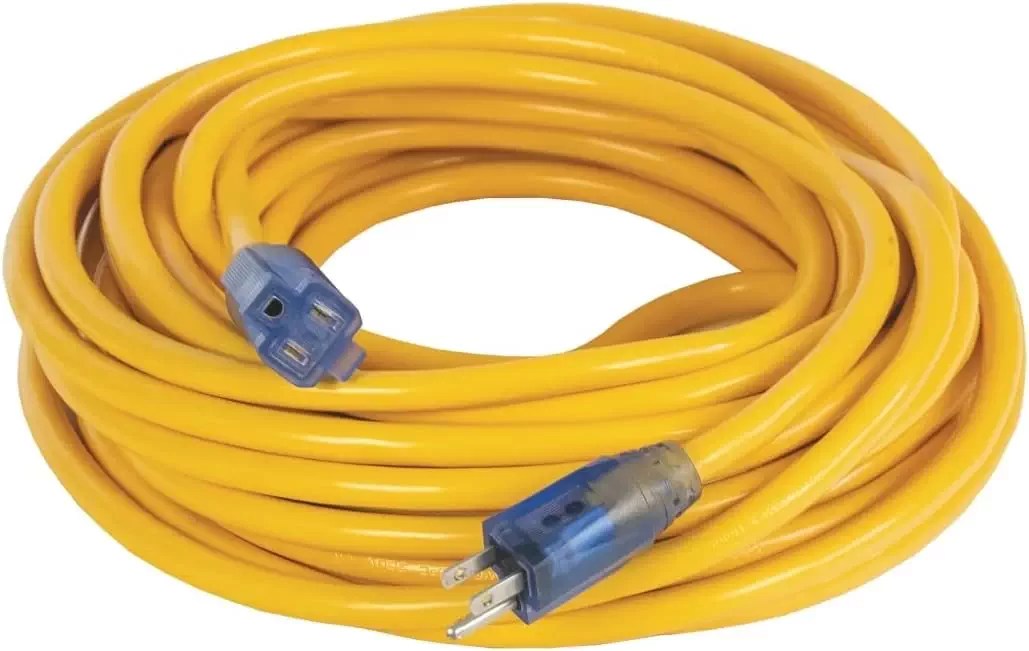 Dewalt DXEC17003100 100' High-Vis Yellow Lighted CGM Heavy-Duty Extension Cord