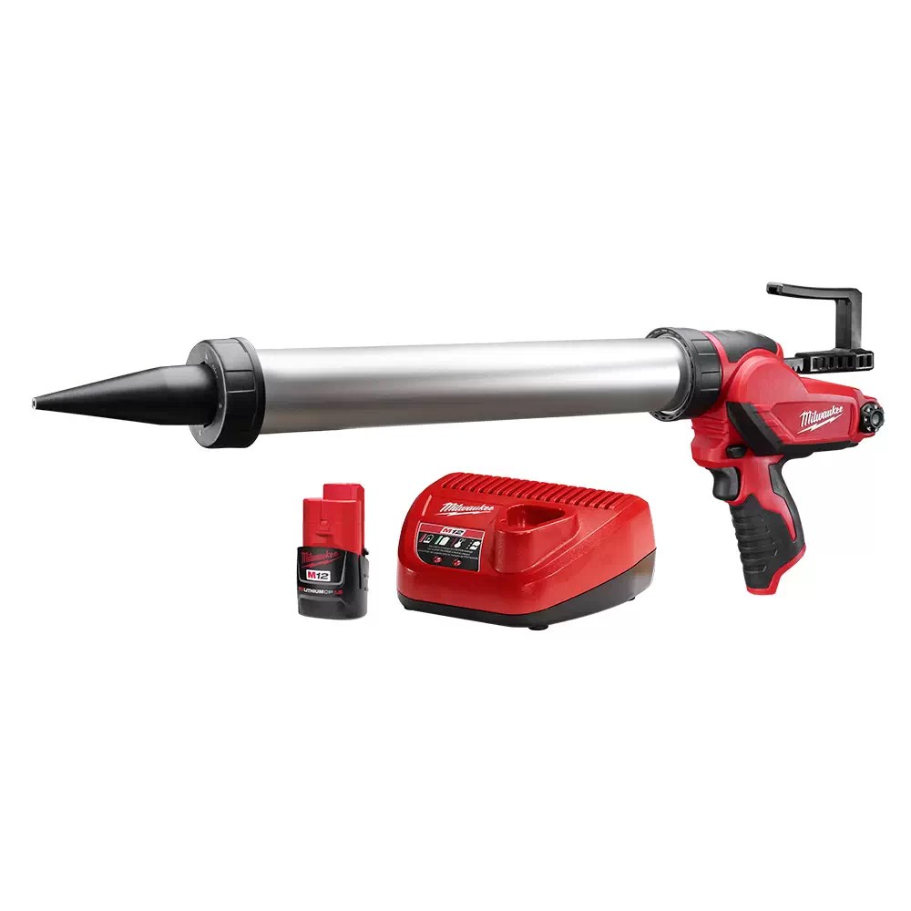 Milwaukee 2442-21 M12 12 Volt Lithium-Ion Cordless Sausage Caulk Gun Kit