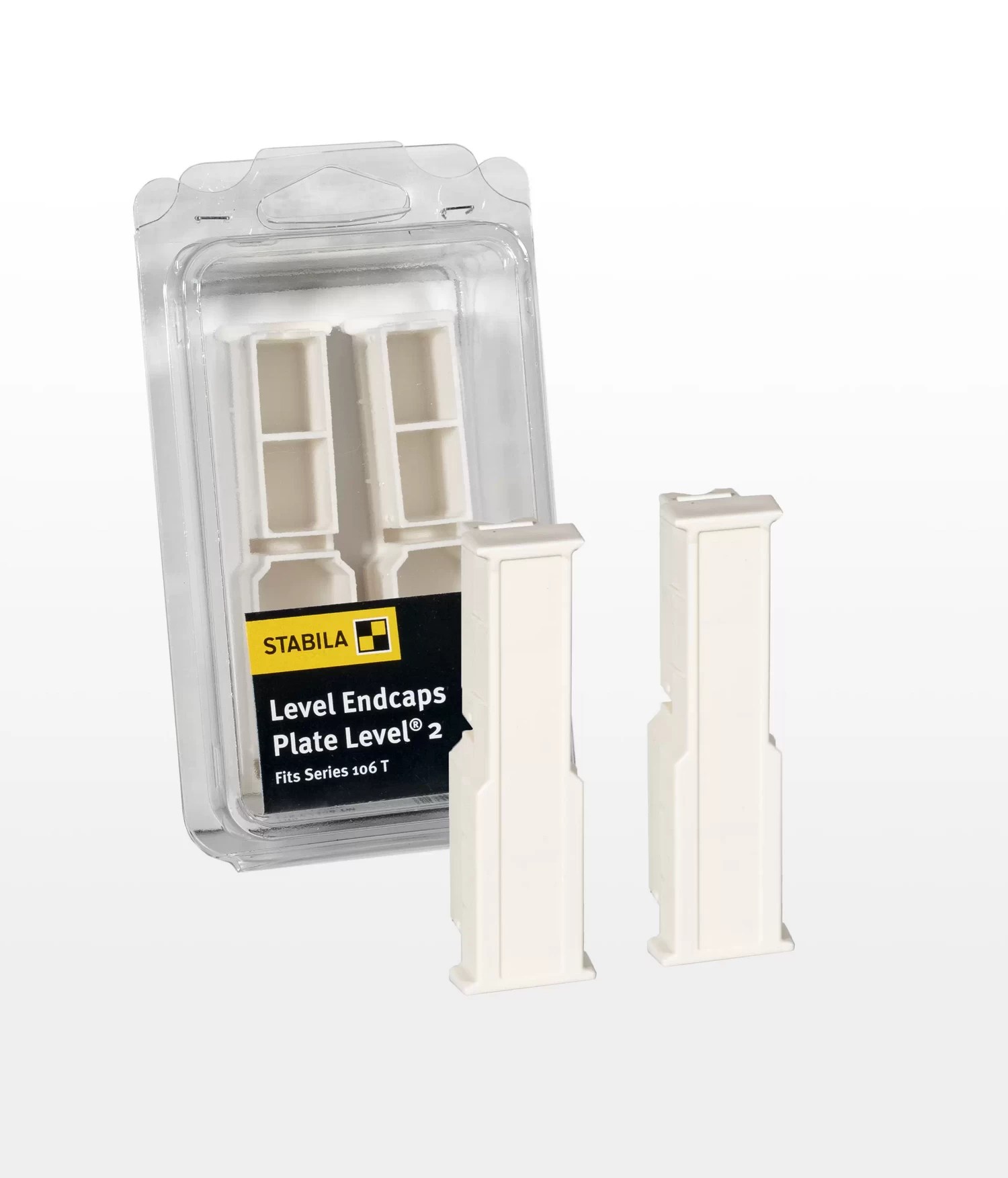 STABILA 20065 Type 106T plate level 2 endcaps, 2 pcs., Generation 2