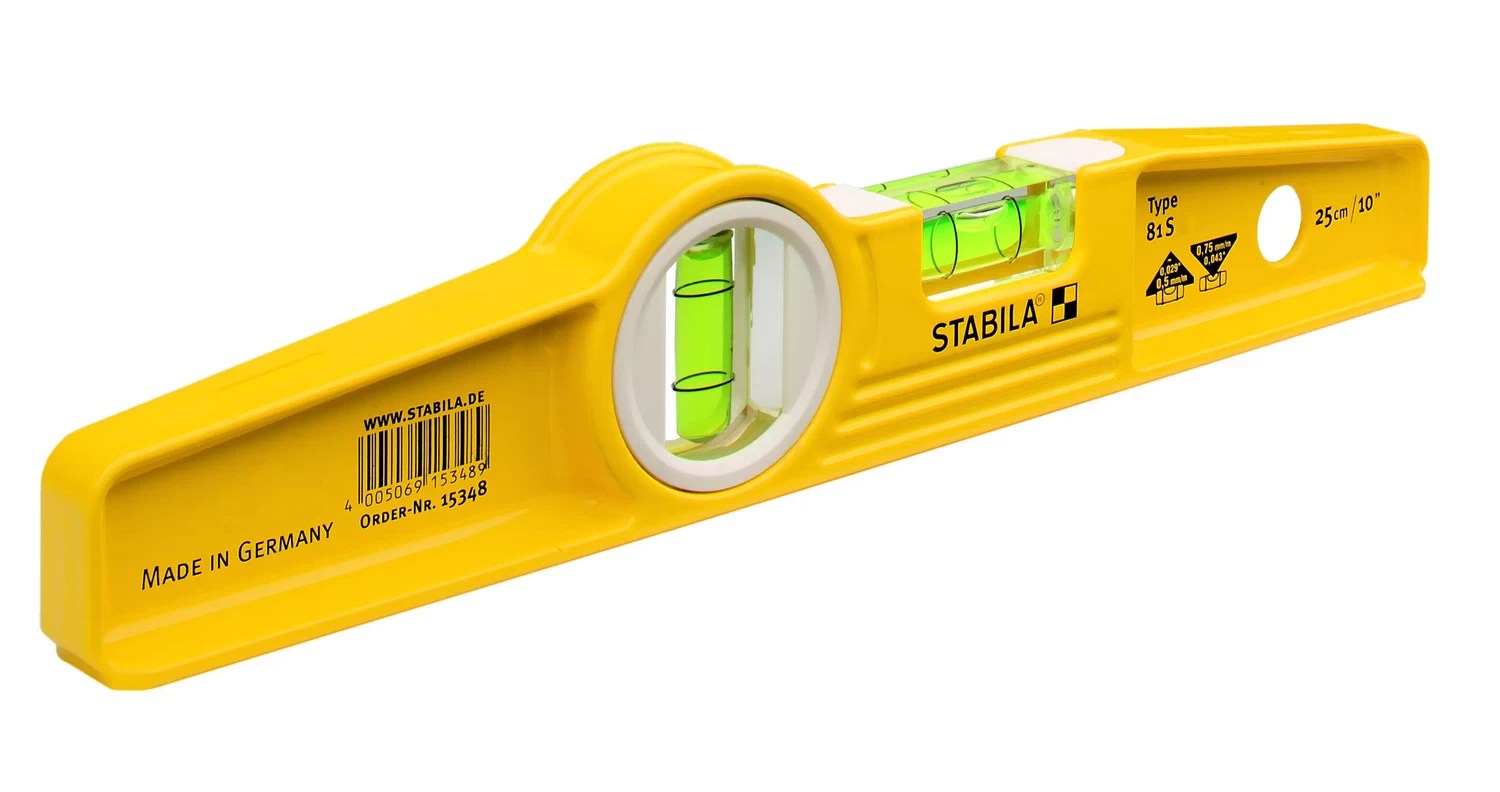 STABILA 25010 Type 81 S torpedo spirit level, 25 cm