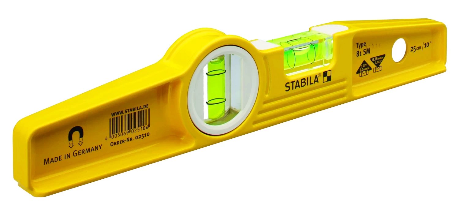 STABILA 25100 Type 81 S REM torpedo spirit level, 25 cm