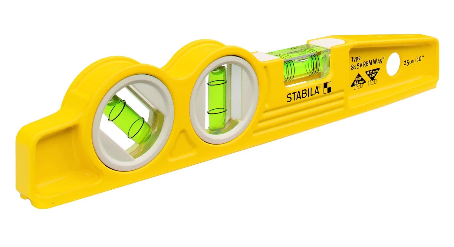 STABILA 25245 Type 81 SV REM W45 torpedo spirit level, 25 cm