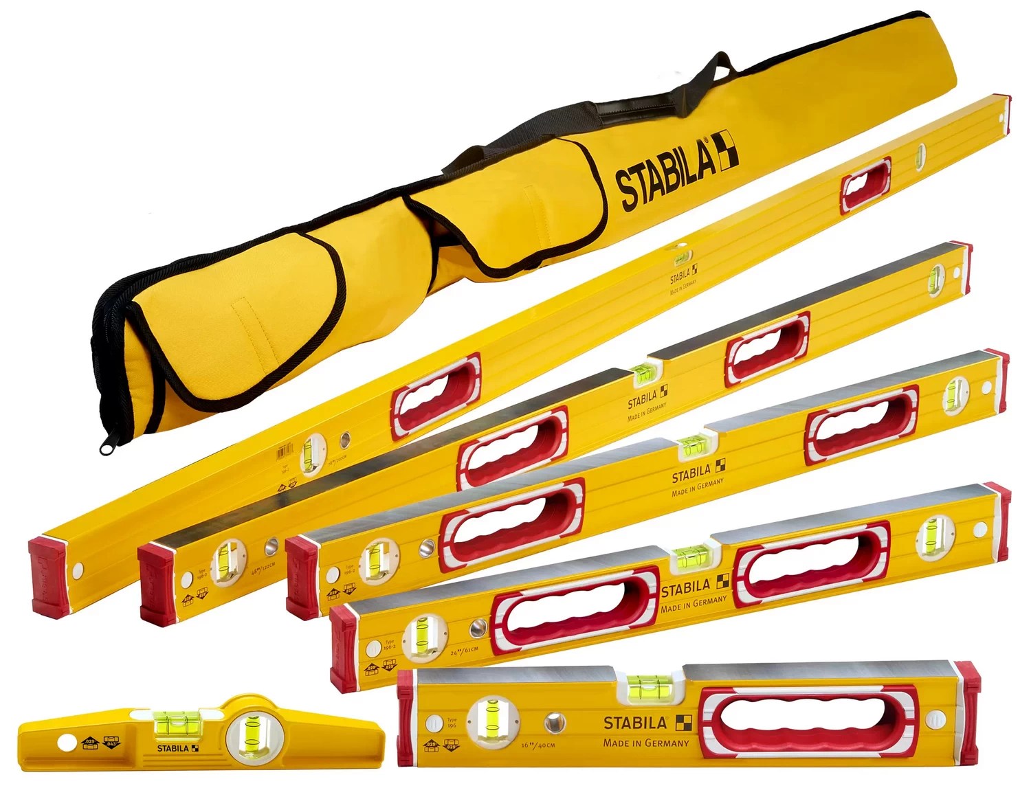 STABILA 78296 Type 196 Classic 6 Level Set & Case