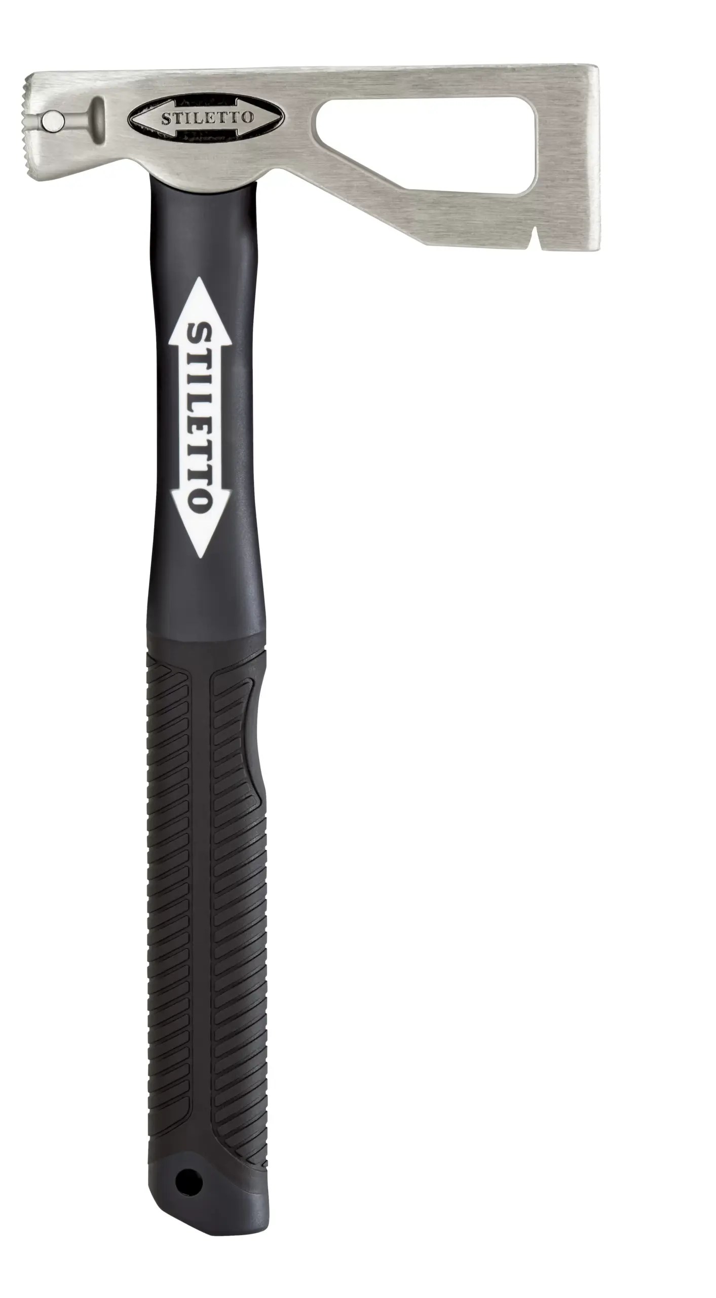 Stiletto LATHAXE10-F 10 oz Titanium Lather&amp;#039;s Hatchet with 13 in. Fiberglass Handle