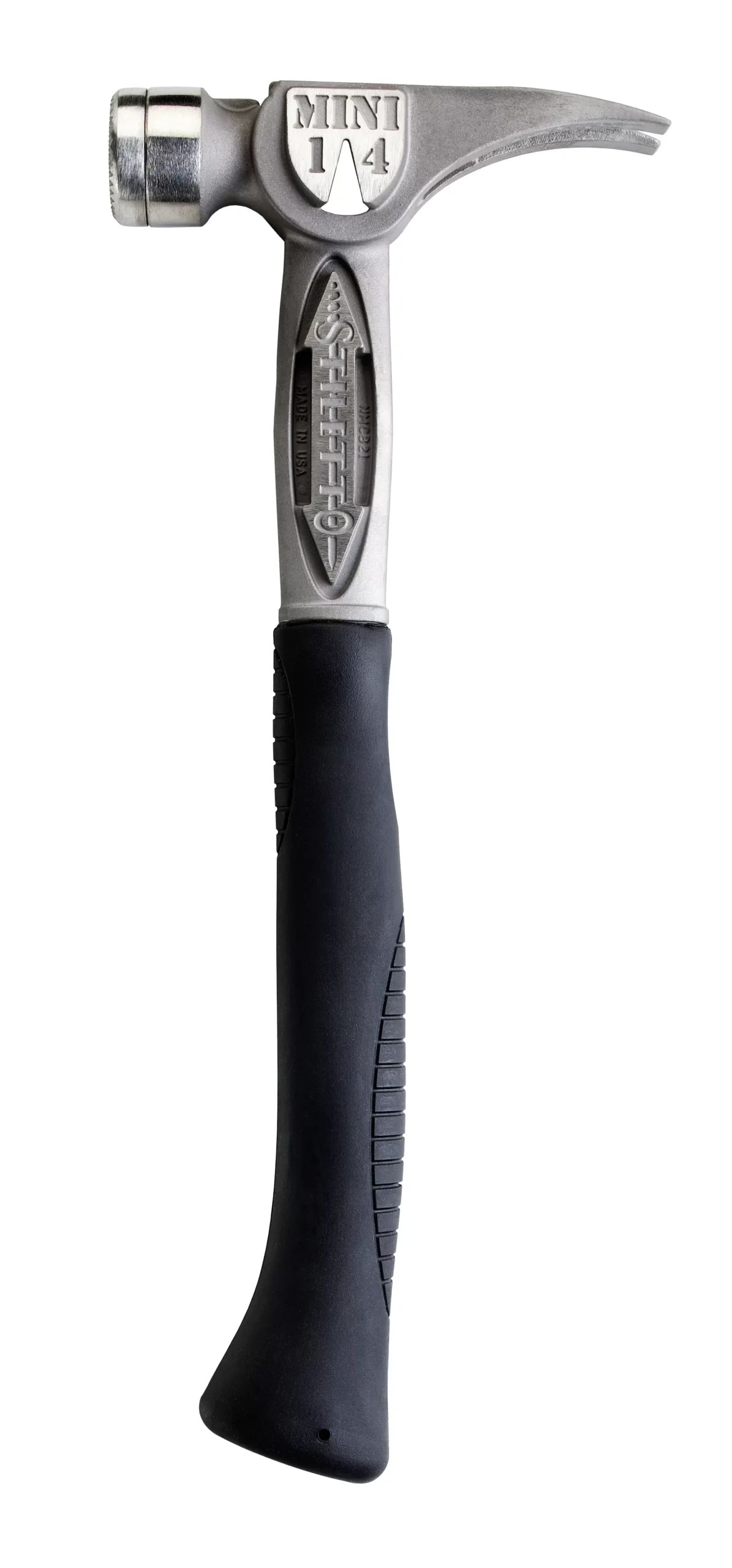 Stiletto TBM14RSC TiBone MINI-14 oz Smooth Face Hammer with 16 in. Curved Titanium Handle