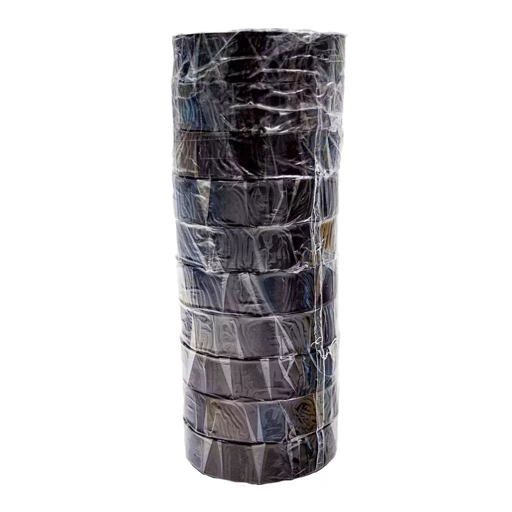 ROK 31440 Black 3/4" X 66' 7ML PVC Electrical Tape, 10pc