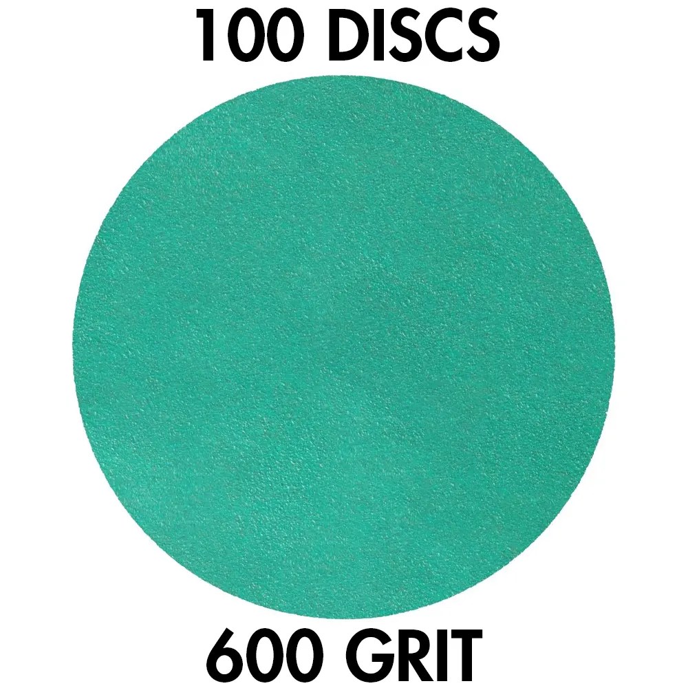 Klingspor 353172 FP 77 K T-ACT 5" H&L 0-Hole 600 Grit Sanding Discs, 100PK