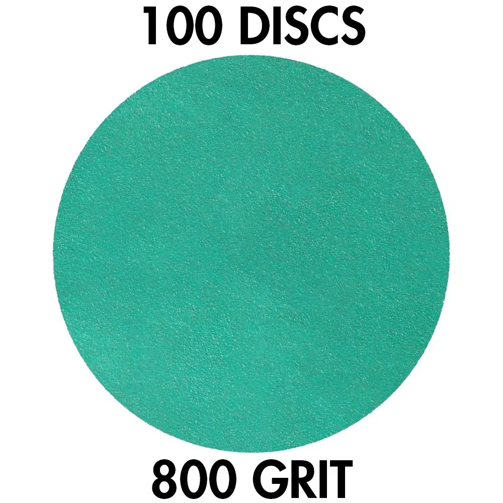 Klingspor 354577 FP 77 K T-ACT 6" H&L 0-Hole 800 Grit Sanding Discs, 100PK