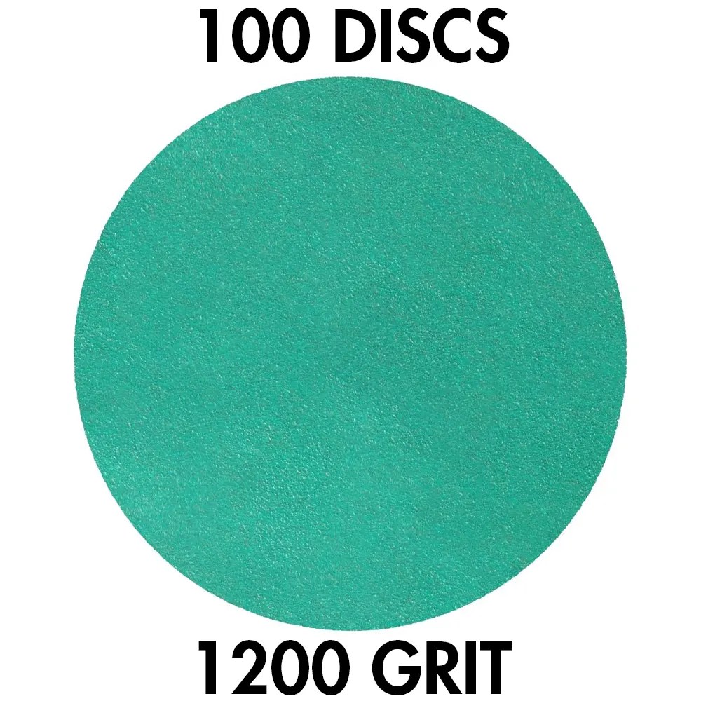 Klingspor 355607 FP 77 K T-ACT 6" H&L 0-Hole 1200 Grit Sanding Discs, 100PK