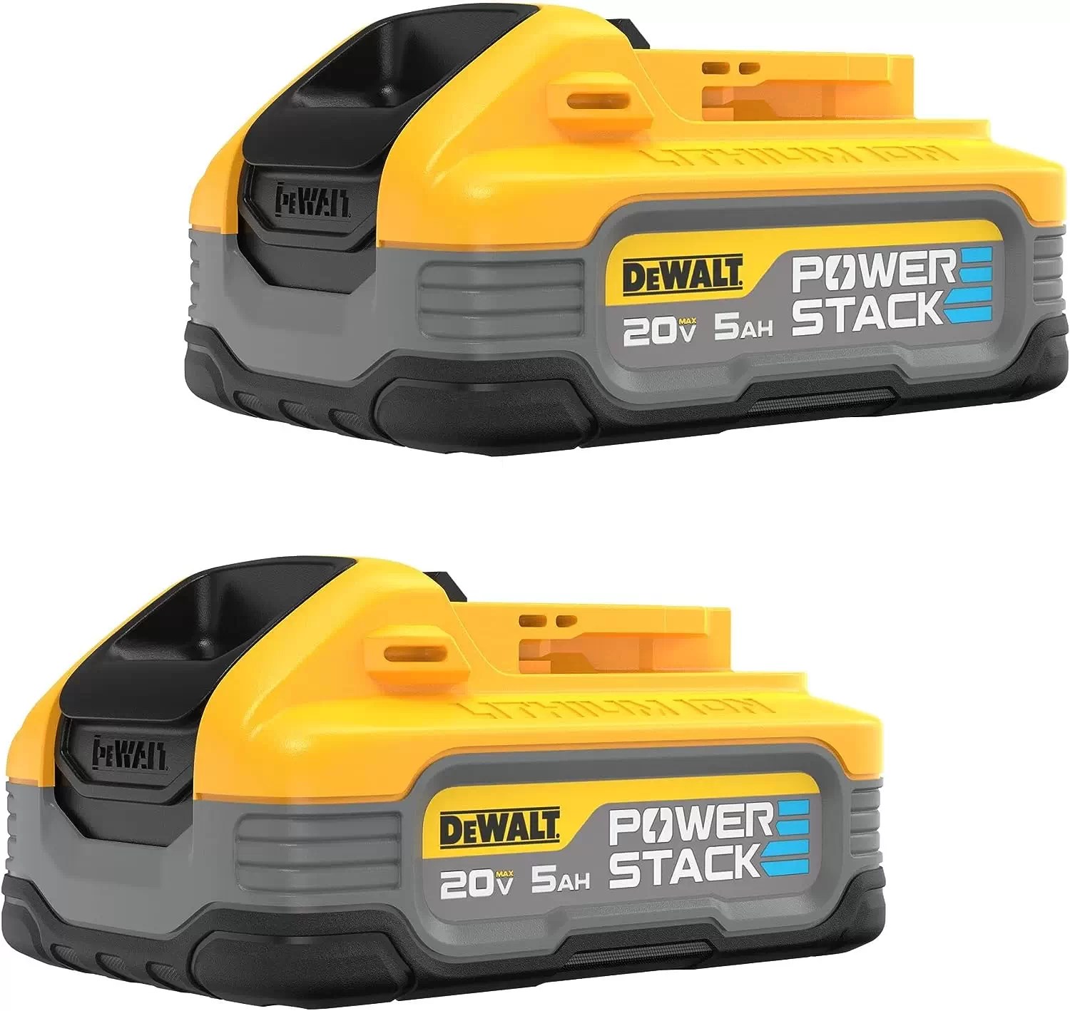 Dewalt DCBP520-2 POWERSTACK 20V MAX Lithium-Ion 5AH Battery, 2 Pack
