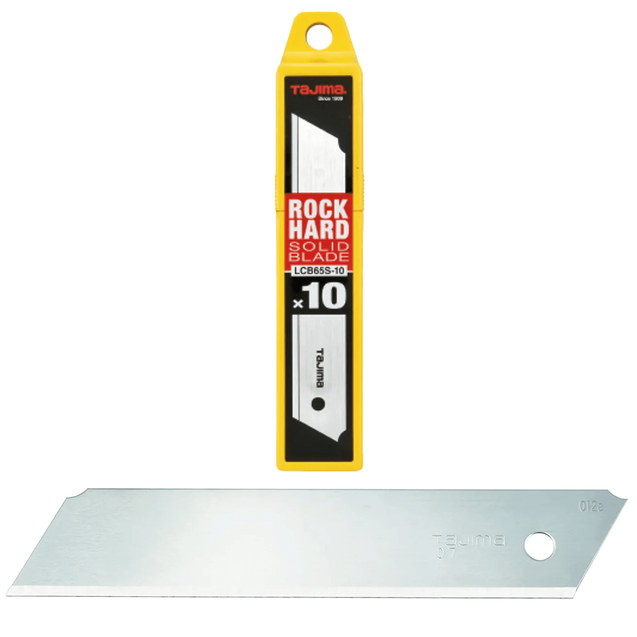 Tajima LCB-65S 25mm Rock Hard Blade H Style Solid Utility Blade 10 Pack