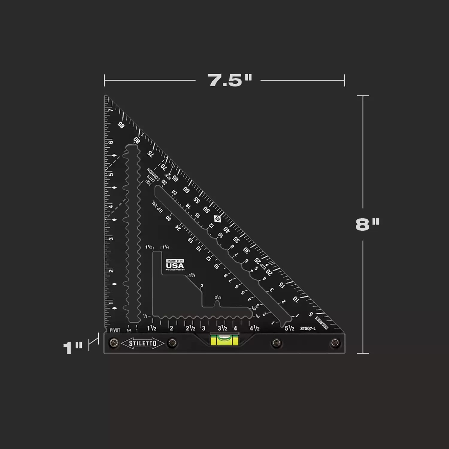 Stiletto STSQ7-LP 4-1/2" & 7" Frame to Finish Square Set