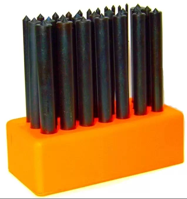 AJ Wholesale CHIP472 28PC Heat Treated Transfer Punch Set, 3/32" - 1/2"