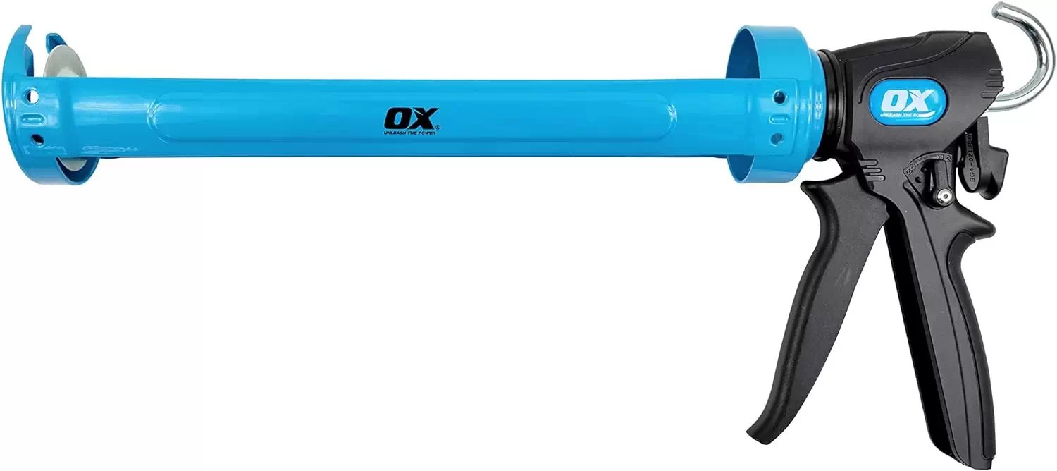 OX Tools OX-P045486 OX Pro Series 29oz (857ml) Dual Thrust Sealant Gun for Sealant, Adhesive, & Caulk