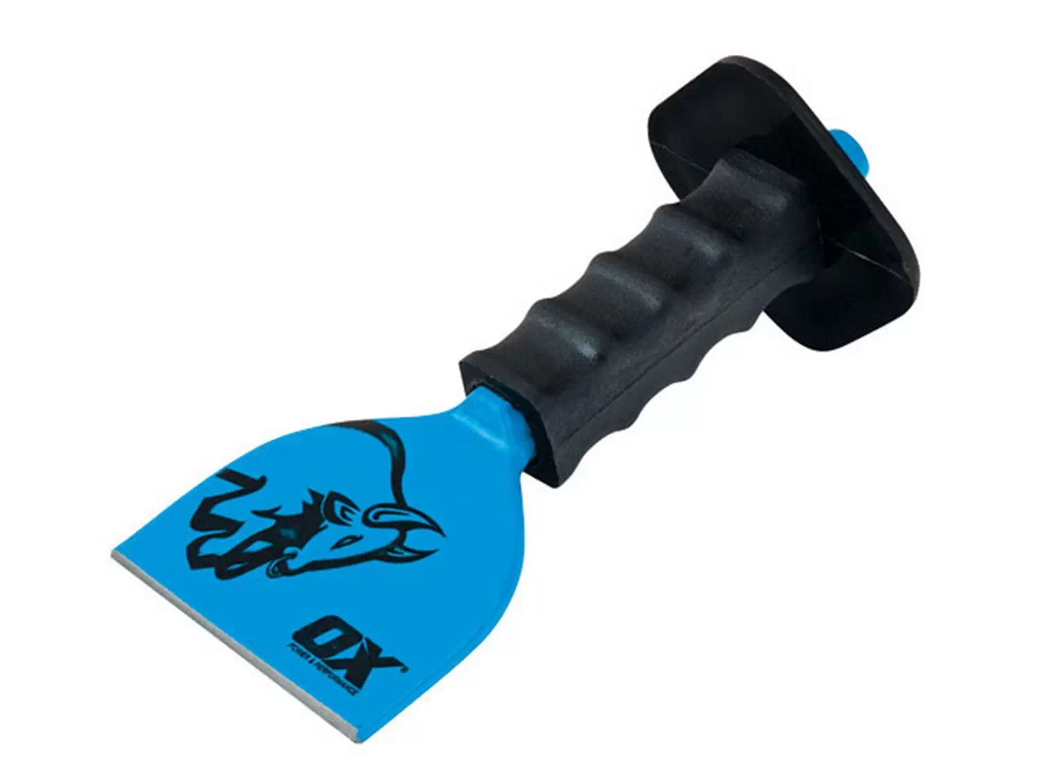 OX Tools OX-T090504 OX Trade Series 4" x (100mm) Forged Steel Brick Bolster Chisel With Guard