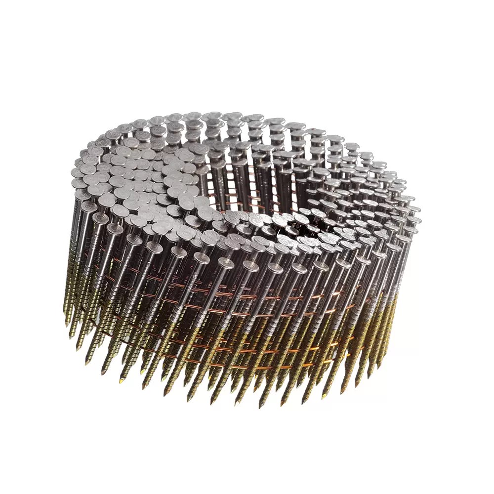 Prime Fasteners 30725 2-1/4" X .092" Hot Dipped Galvanized Ring Shank Wire Weld Coil Nails, Case