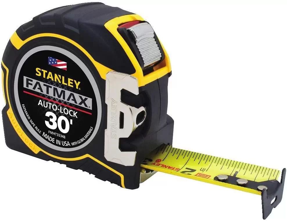 Stanley FMHT33348S 1-1/4" x 30' FatMax Auto-lock Tape Measure, SAE Graduations