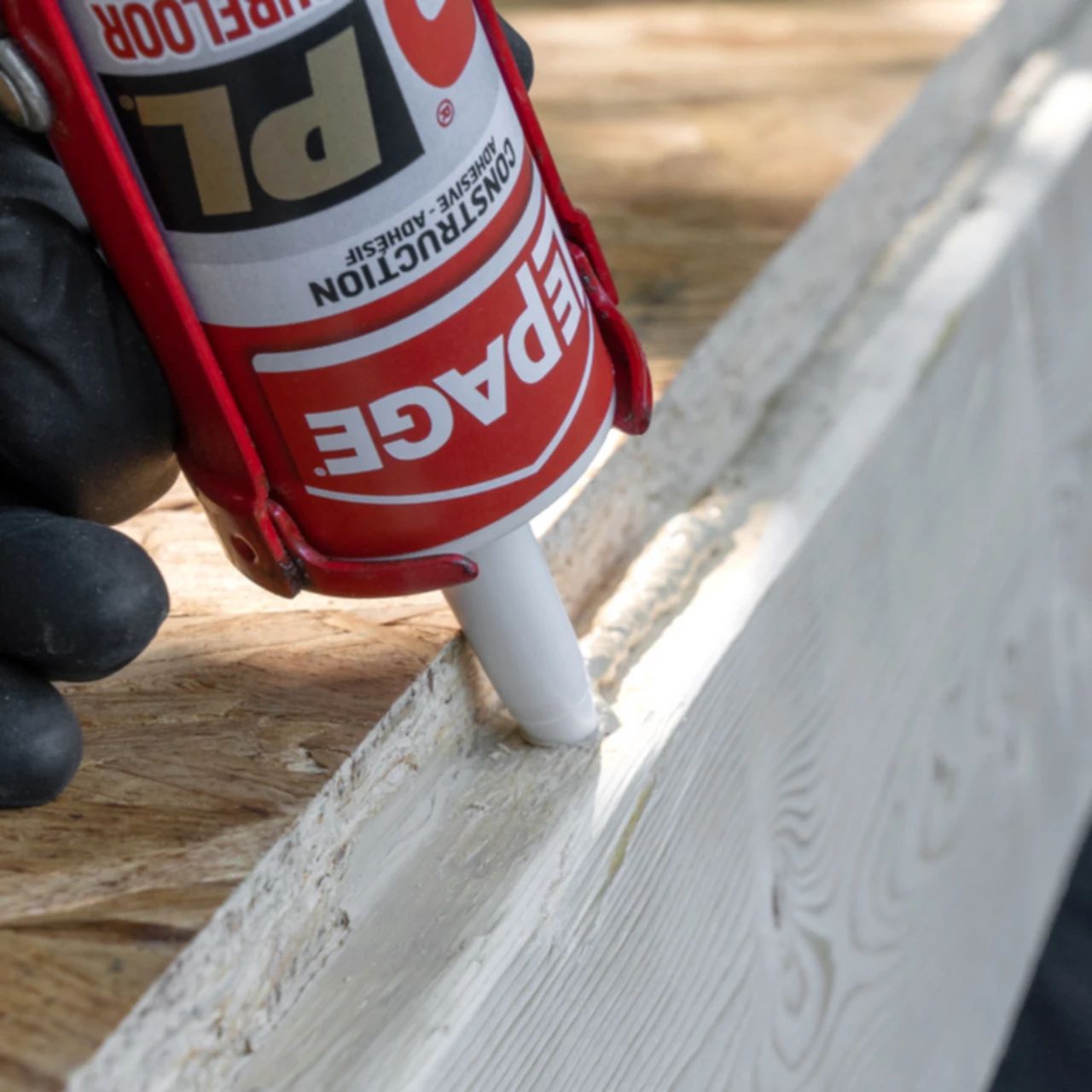 LePage PL 400 Subfloor & Deck Adhesive Application