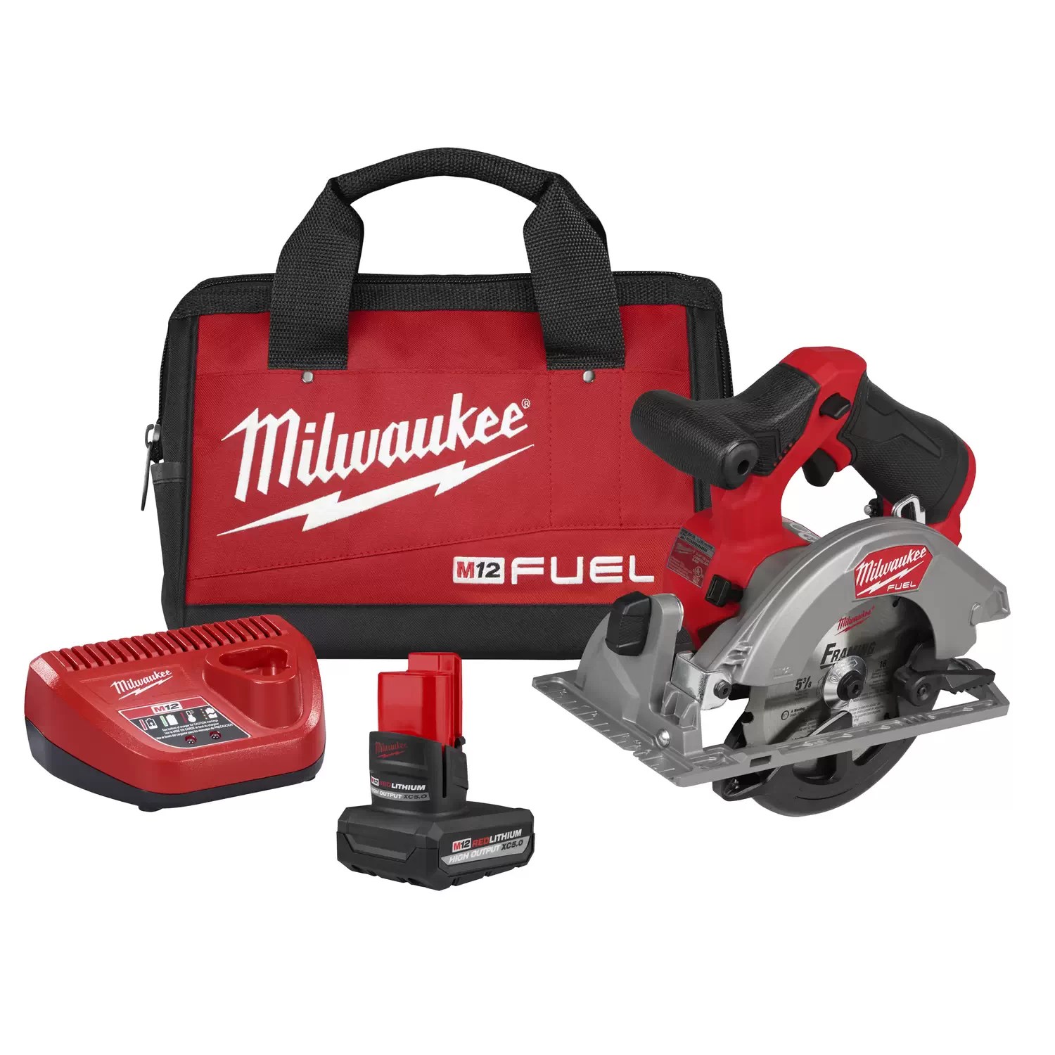 Milwaukee 2521-21HO M12 FUEL 12 Volt 5-3/8" Circular Saw Kit (5AH)