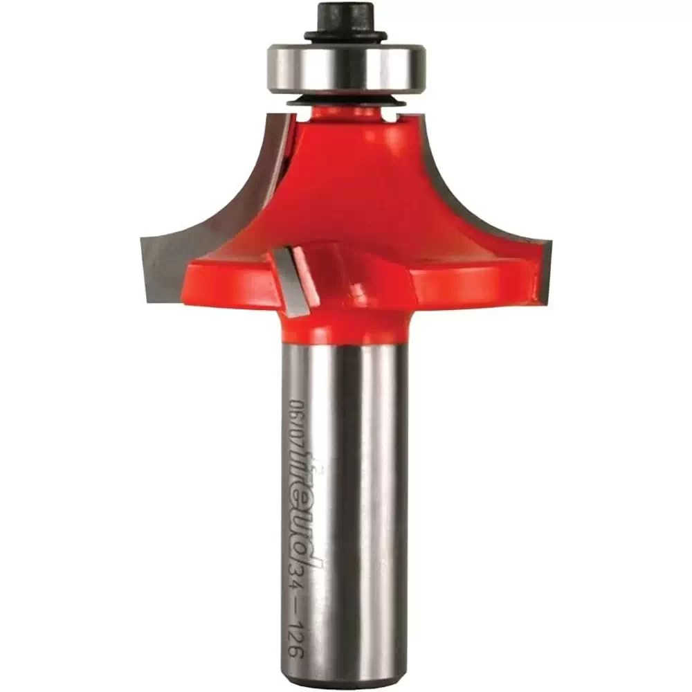 Freud 34-126Q Quadra-Cut 1/2″ Radius Rounding Over Router Bit