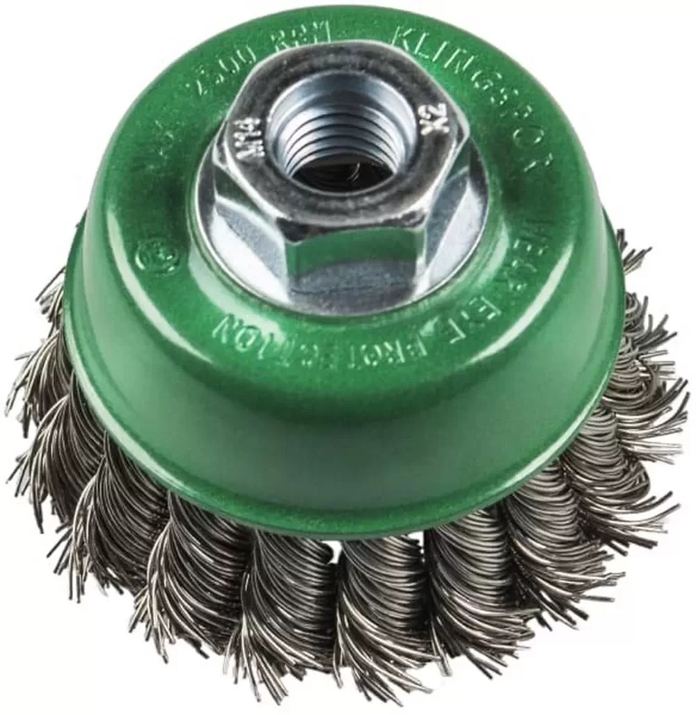 Klingspor 381998 BT 600 Z 2-3/4" X 5/8"-11 Stainless Knotted Wire Cup Brush