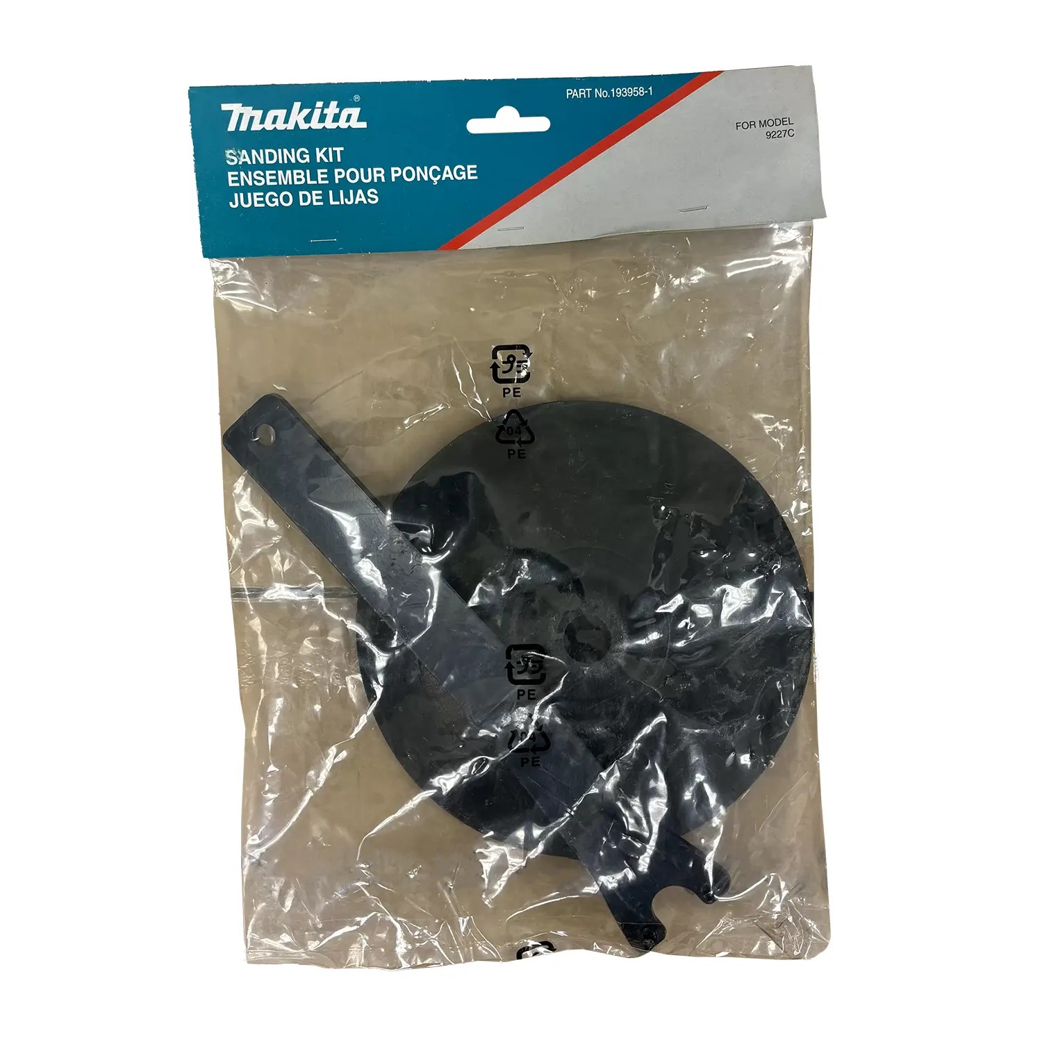 Makita 193958-1 7" Backing Pad Sanding Kit for 9227C Polisher