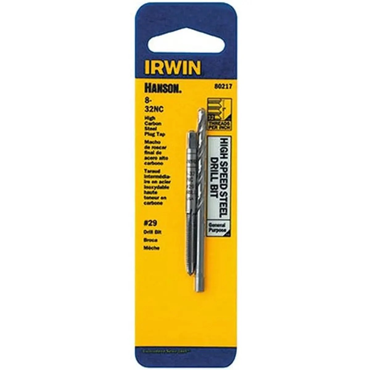 Irwin 80217 8-32NC Plug Tap and Drill Set