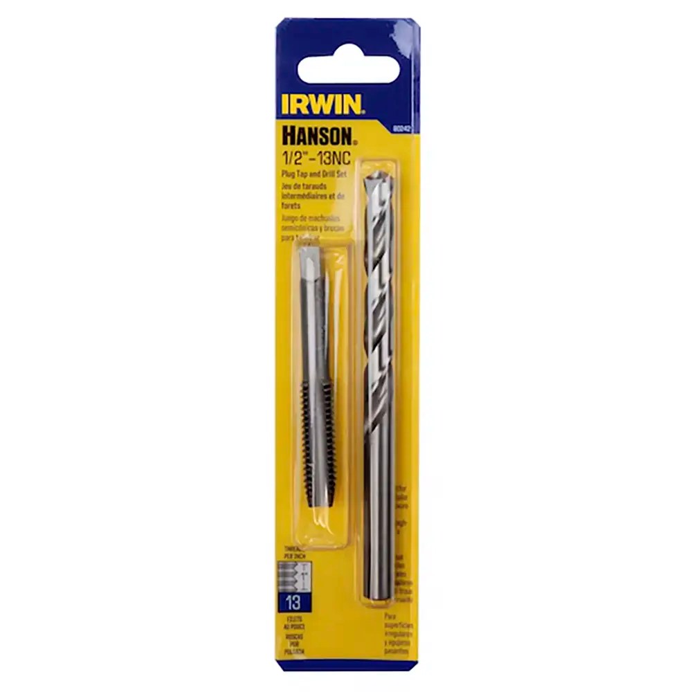 Irwin 80242 1/2"-13NC Plug Tap and Drill Set